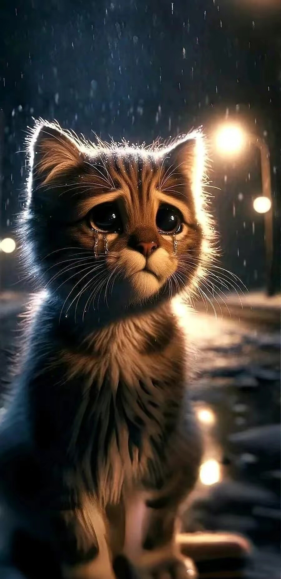 哭泣猫咪