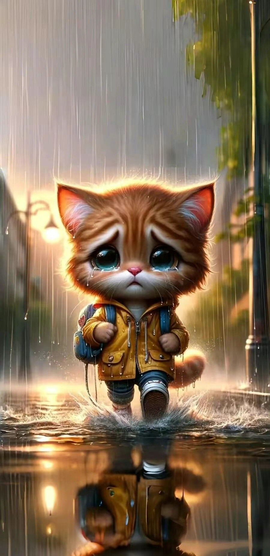 哭泣猫咪