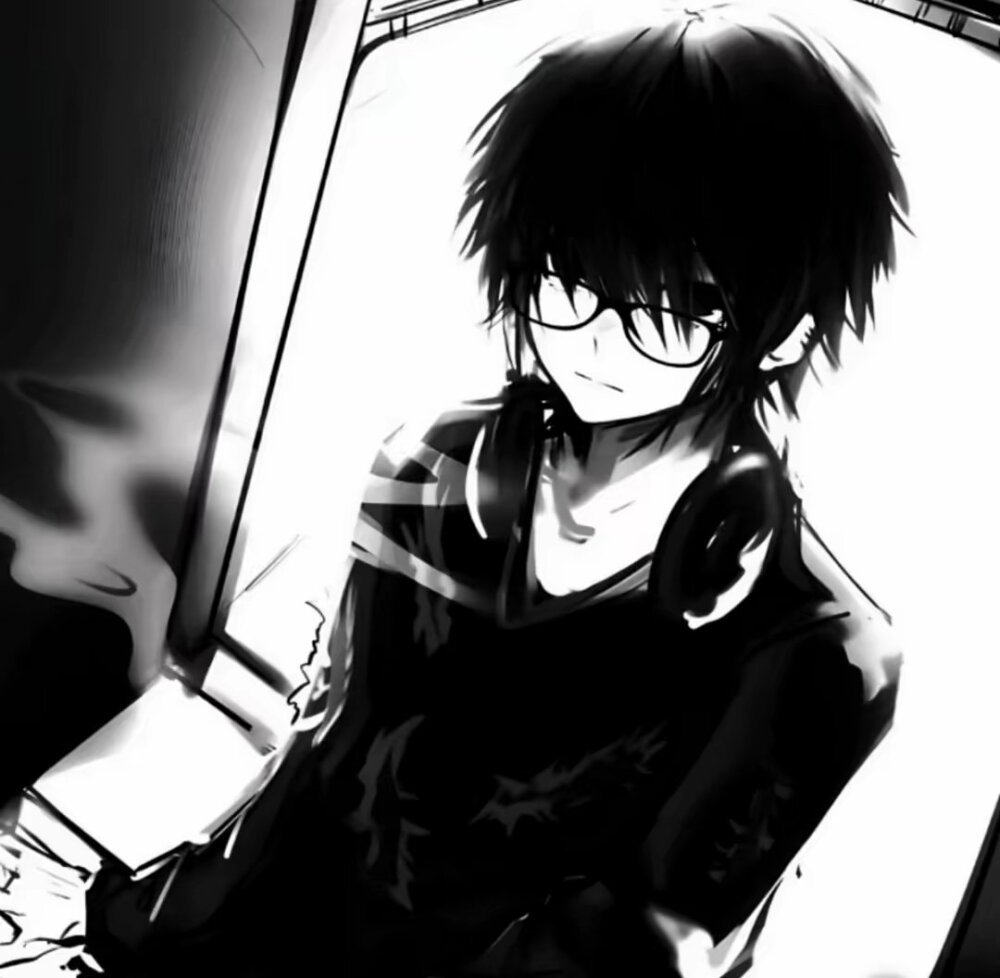 黑色系动漫男头