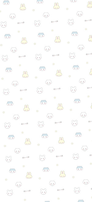迷你小可爱壁纸格子平铺背景图