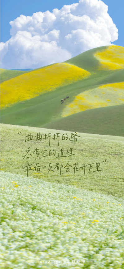 ▸春日文字壁纸
"春天也在准备拥抱你"