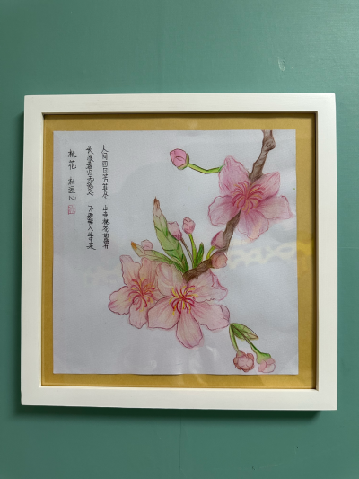 花卉装饰画
本节课主要把握花朵的绘画方法，先找到花的外轮廓位置、花蕊的位置，再去处理细节，不要执着于花朵繁琐的外表，要找到大关系，在找里面细节，处理每一朵花之间的关系，它们之间有空间关系和遮挡…