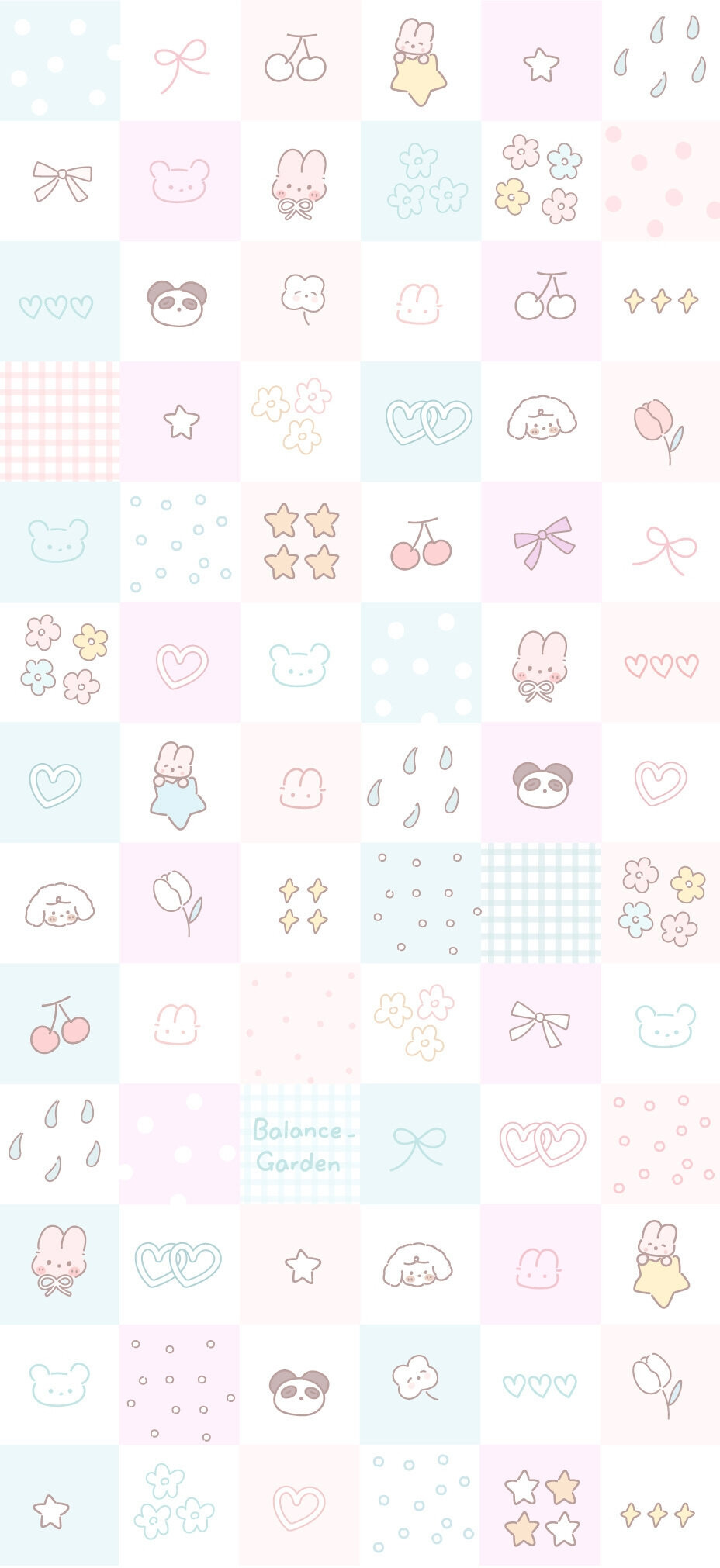 格子小清新平铺壁纸