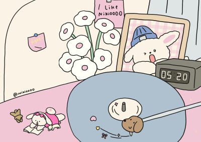 小菜狗快乐日常治愈系iPad壁纸​​​