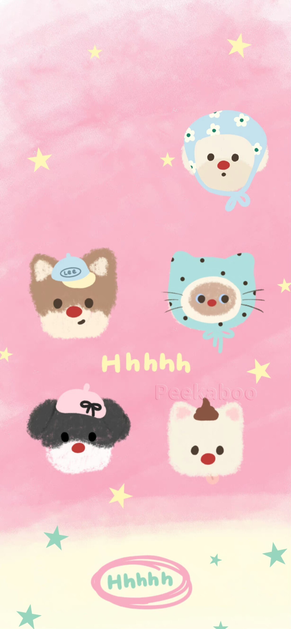 豆沙粉色系壁纸韩系ins风壁纸