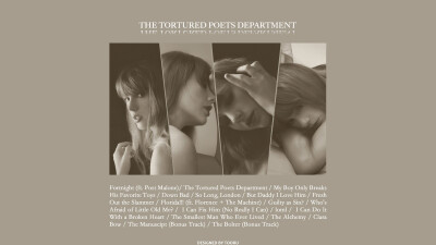 霉霉新专 ts11 苦难诗社 The Tortured Poets Department TTPD 壁纸 (禁止商用)