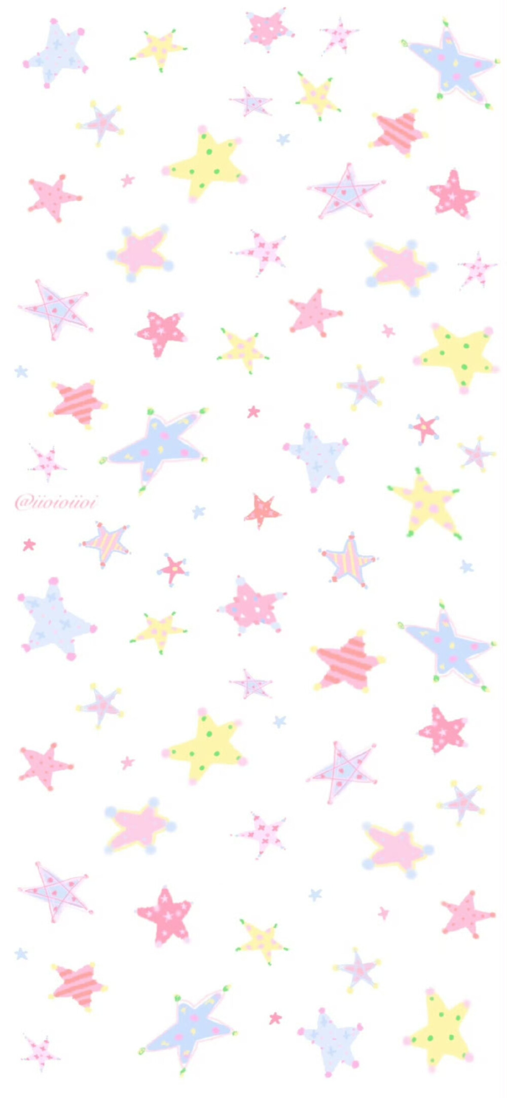 彩色星星涂鸦梦幻蝴蝶壁纸​​​