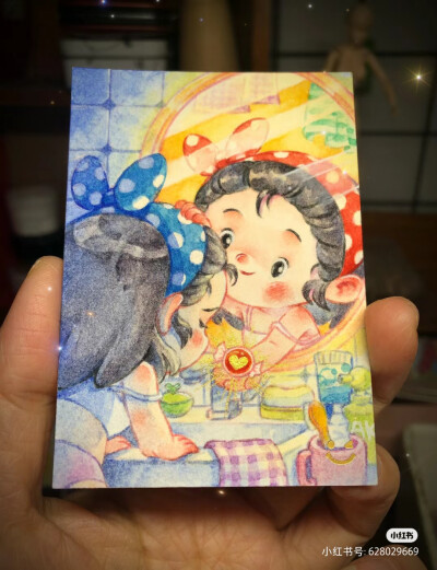 水彩手绘卡