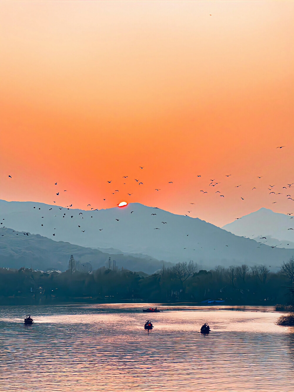 落日背景图 夕阳背景图