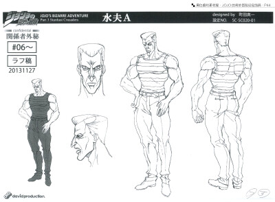 JOJO的奇妙冒险 设定线稿
【星尘斗士】水手