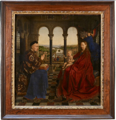 卢浮宫围绕荷兰画家扬·凡·艾克名作《宰相洛兰的圣母》