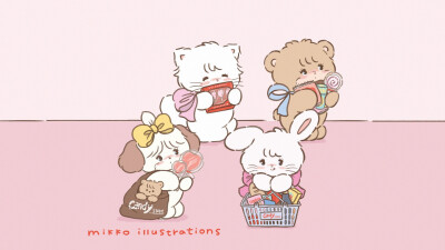 mikko可爱家族iPad壁纸