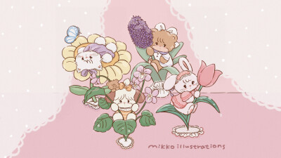 mikko可爱家族iPad壁纸