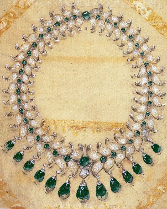 巴罗达祖母绿项链