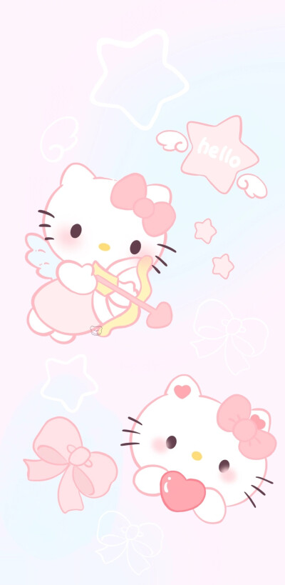 Hello Kitty可爱平铺壁纸
