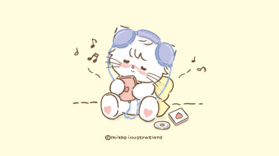 mikko可爱家族iPad壁纸​​​