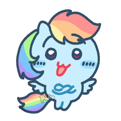 乌萨奇x小马宝莉
小可爱们的梦幻联动
画师：xhs@天才普