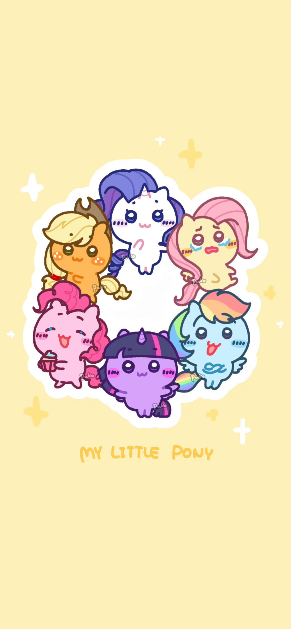 乌萨奇x小马宝莉
小可爱们的梦幻联动
画师：xhs@天才普