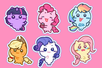 乌萨奇x小马宝莉
小可爱们的梦幻联动
画师：xhs@天才普