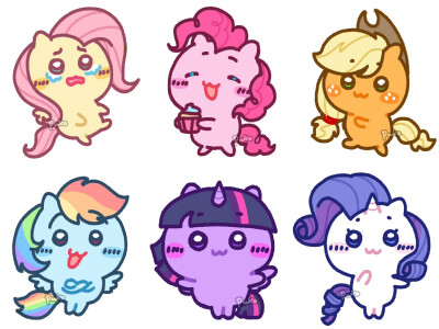 乌萨奇x小马宝莉
小可爱们的梦幻联动
画师：xhs@天才普