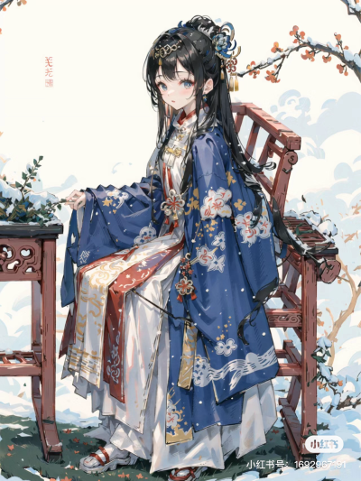 和风，美少女