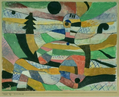 觉醒，保罗·克利，1920，国立博古睿美术馆-柏林国家博物馆联盟