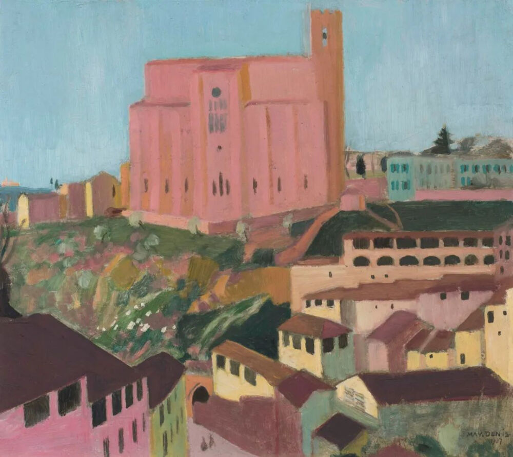 San Domenico de Sienne (Quartier des tanneurs),1908,Oil on board,32.7×37cm
