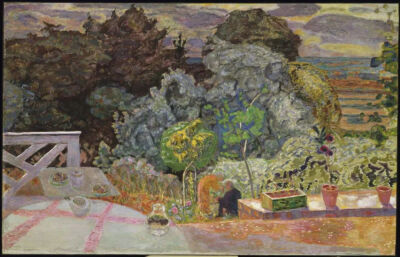 The terrace,1918,Oil on canvas,59.39x249.56cm