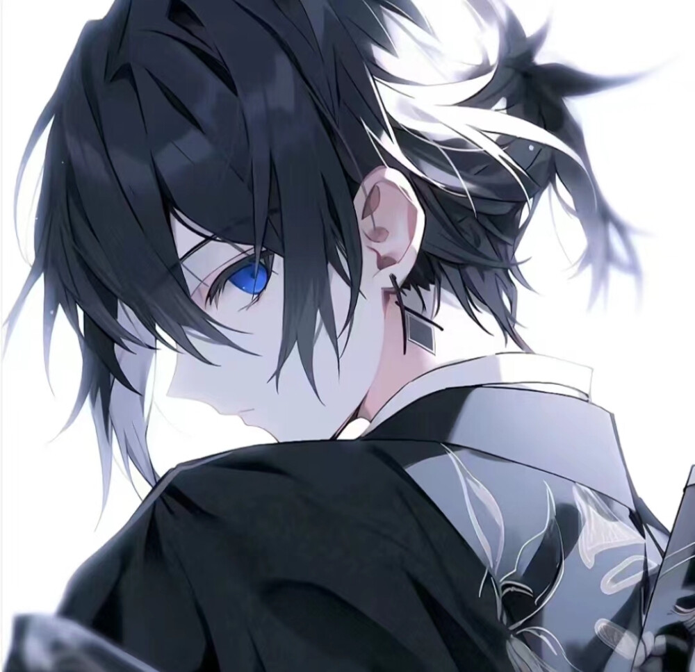 动漫男头光和天使