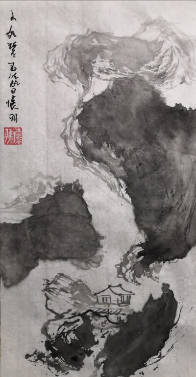 融合传统与现代：怀羽黄仍彬的中国画作品在继承中国传统水墨画精髓的基础上，巧妙地融入了现代绘画的元素和技法，形成了独特的艺术风格。他的画作既具有古典的韵味，又充满了现代感。