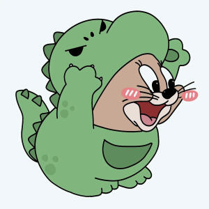 猫和老鼠 情头 情侣  手绘  卡通 可爱