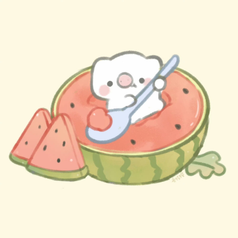 可爱水果小动物手绘头像