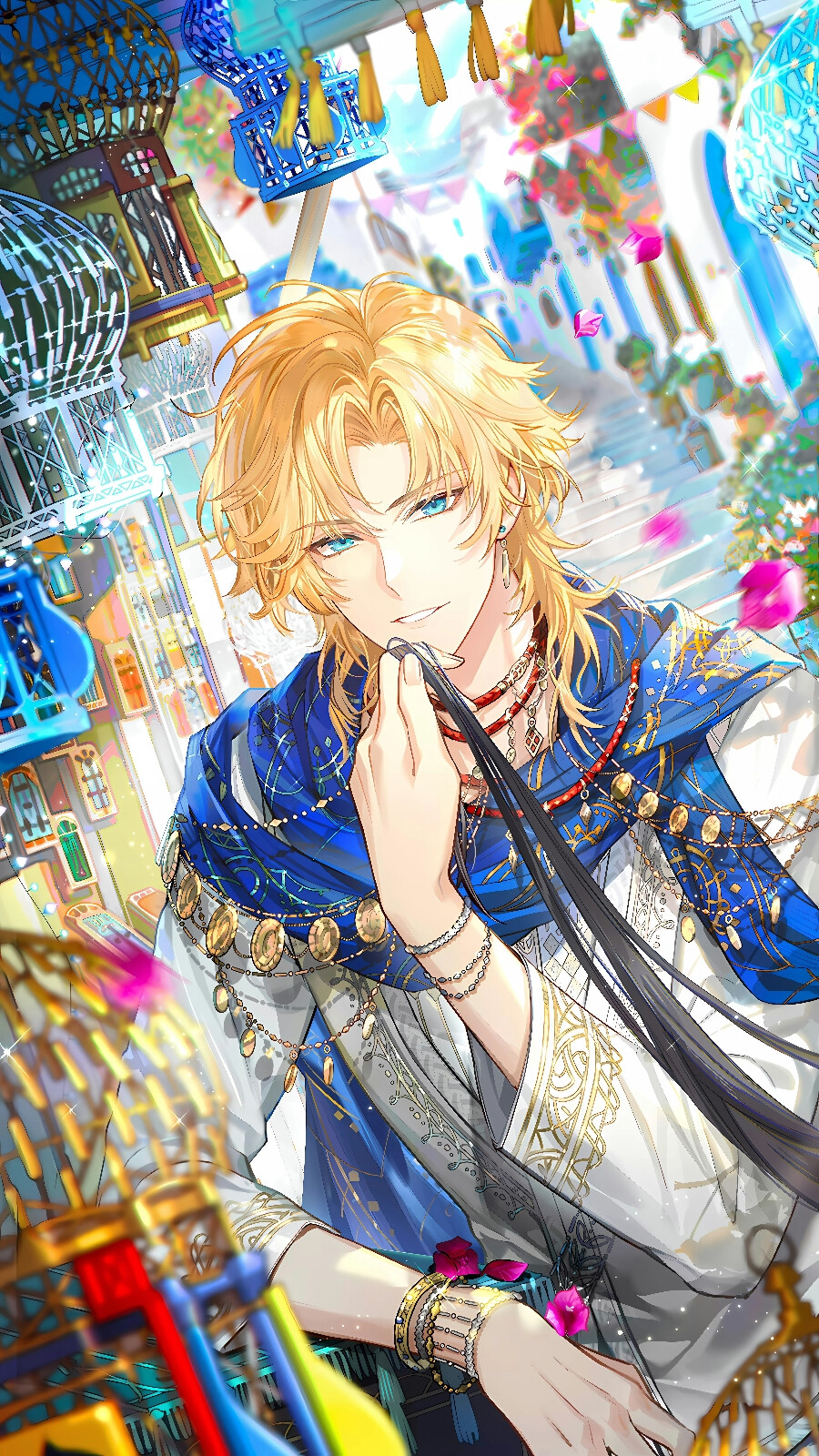 时空中的绘旅人罗夏灯映归途高清壁纸