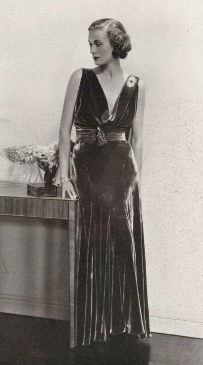 1930年代的晚礼服
