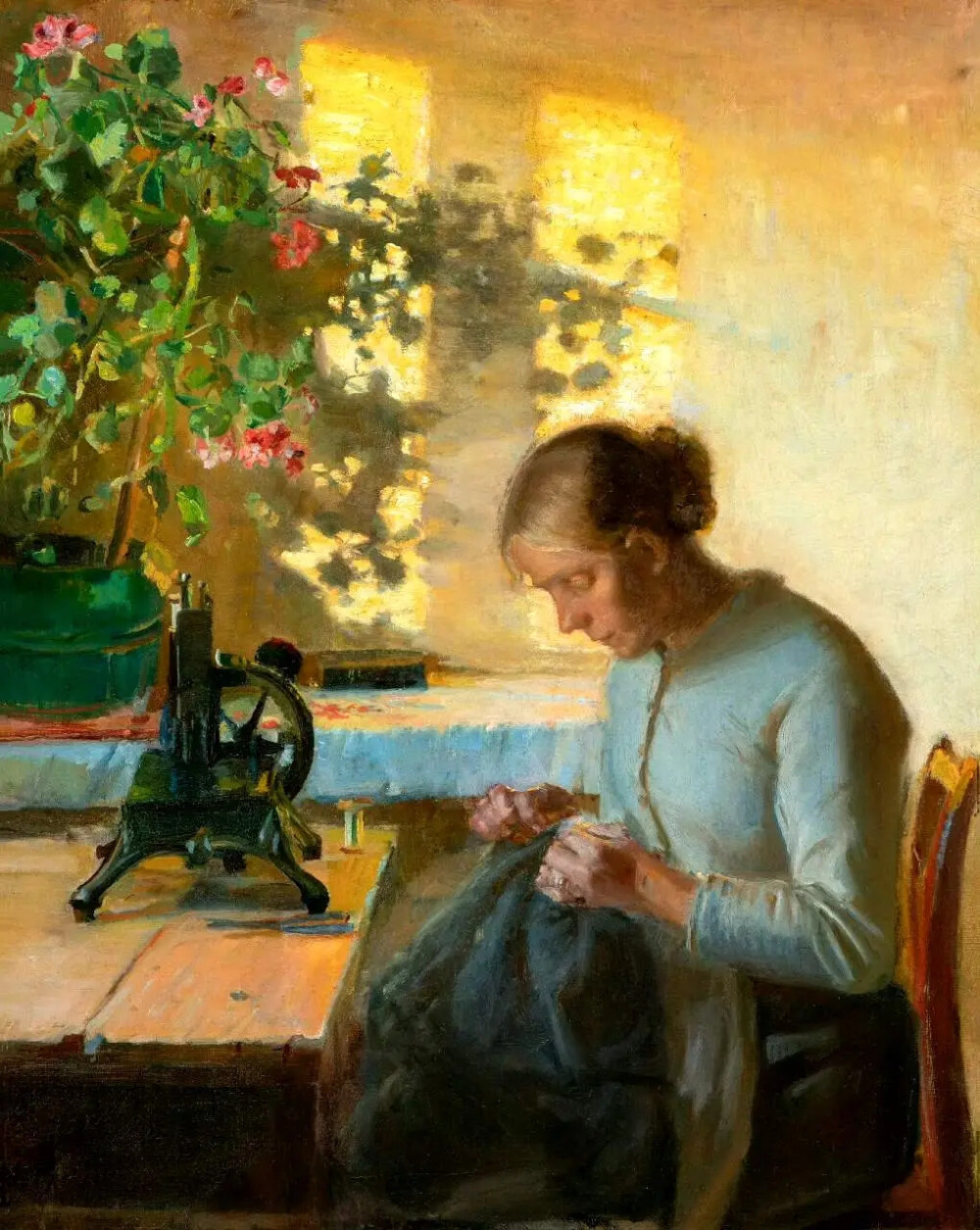 丹麦女艺术家 安娜·安切尔（Anna Ancher，1859年-1935年），绘画作品欣赏。