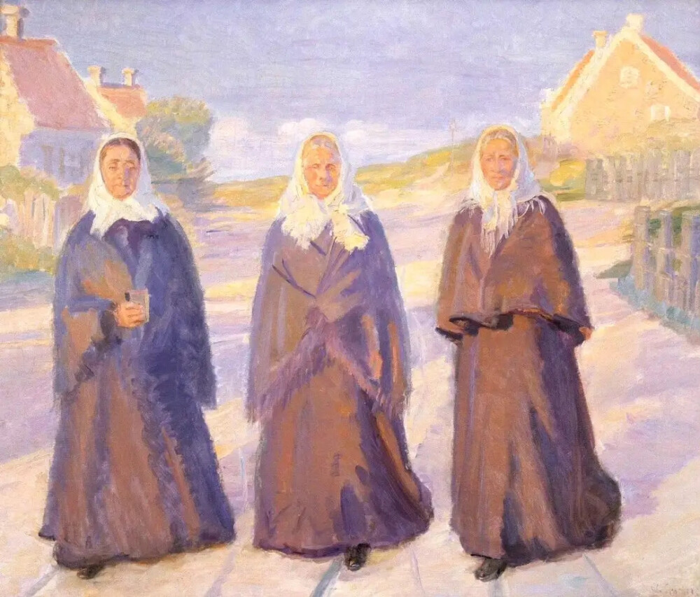 丹麦女艺术家 安娜·安切尔（Anna Ancher，1859年-1935年），绘画作品欣赏。