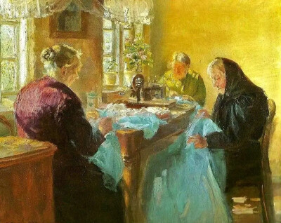 丹麦女艺术家 安娜·安切尔（Anna Ancher，1859年-1935年），绘画作品欣赏。