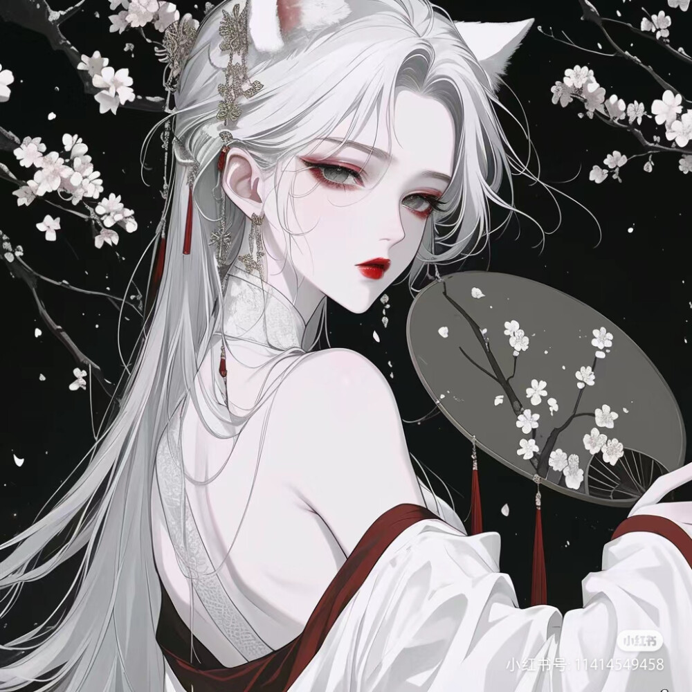 可爱好看女头动漫狐狸