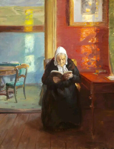 丹麦女艺术家 安娜·安切尔（Anna Ancher，1859年-1935年），绘画作品欣赏。