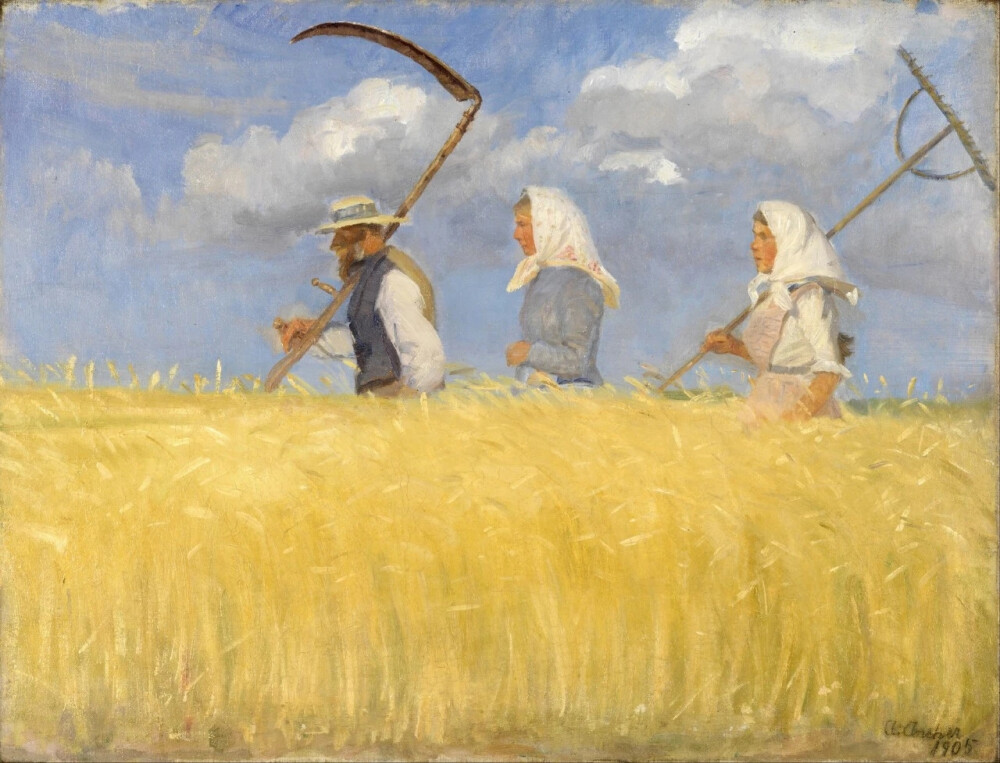 丹麦艺术家 安娜·安切尔（Anna Ancher，1859年-1935年），绘画作品欣赏。