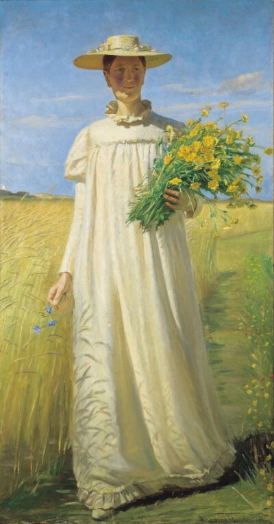 丹麦艺术家 安娜·安切尔（Anna Ancher，1859年-1935年），绘画作品欣赏。