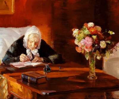 丹麦艺术家 安娜·安切尔（Anna Ancher，1859年-1935年），绘画作品欣赏。