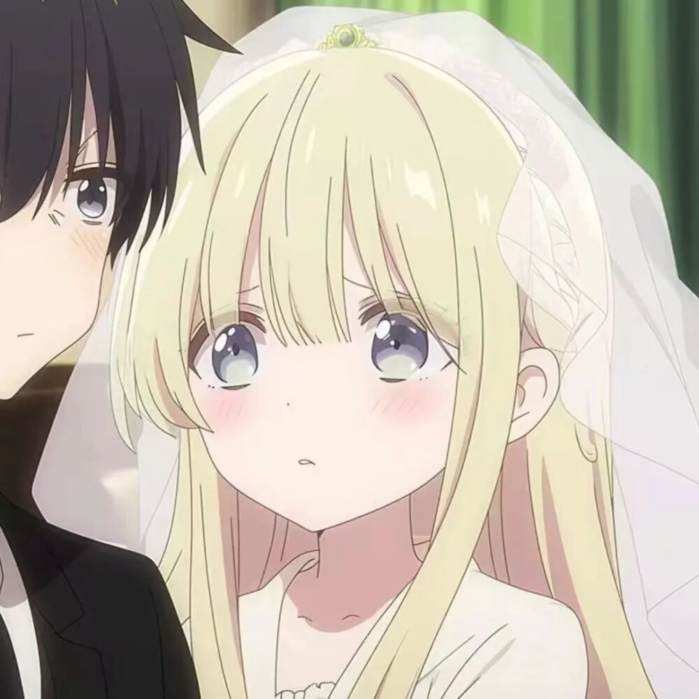 西装婚纱情头动漫