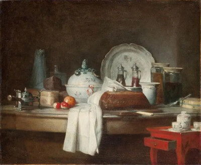 午餐的准备，夏尔丹，1756，卡尔卡松美术博物馆