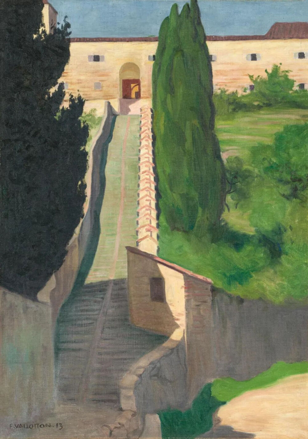 L’Escalier du couvent San Marco, Pérouse,
1913,Huile sur toile,68x45cm
