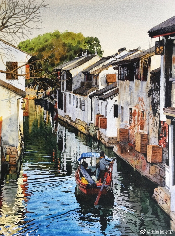 风景／街景图.，街景图片大全高清（唯美的水彩街景风光）