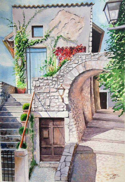 风景／街景图.，街景图片大全高清（唯美的水彩街景风光）