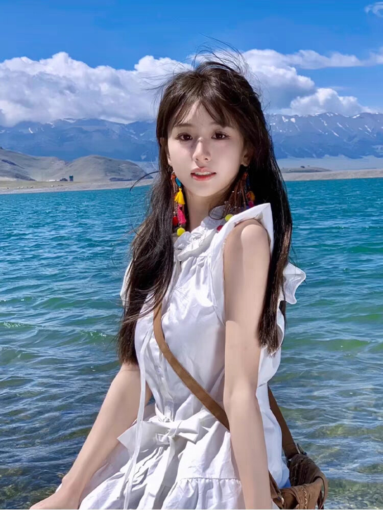 美女头像摄影背景