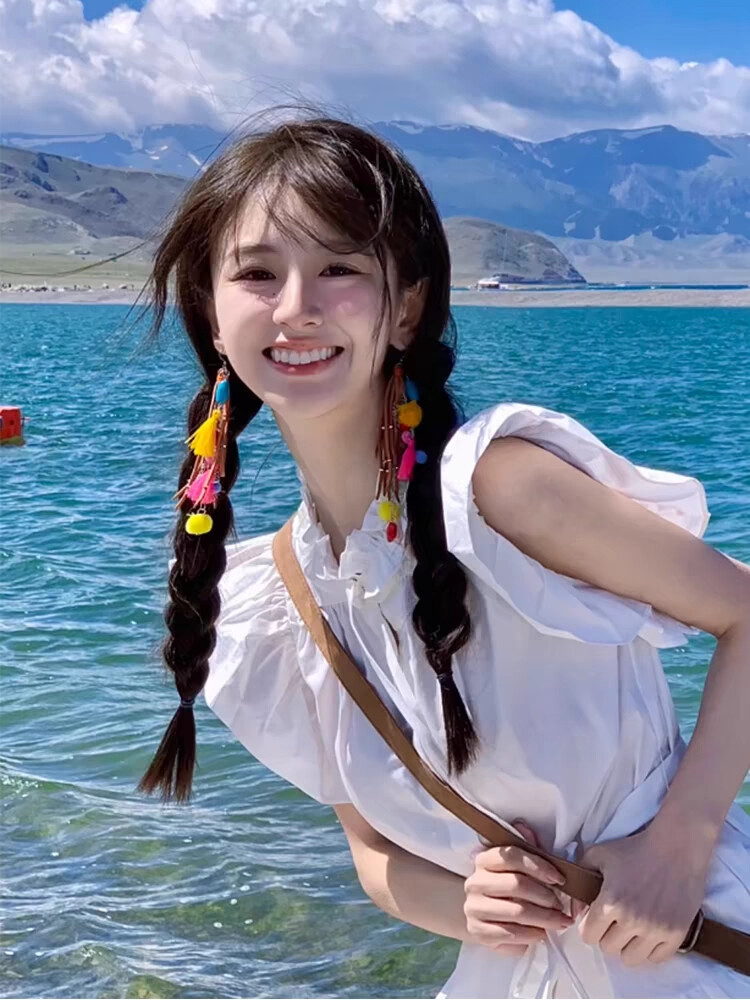 美女头像摄影背景