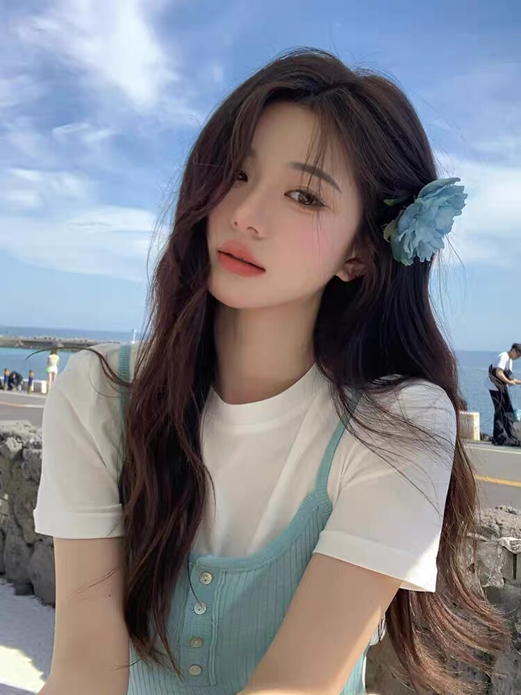 美女头像摄影背景